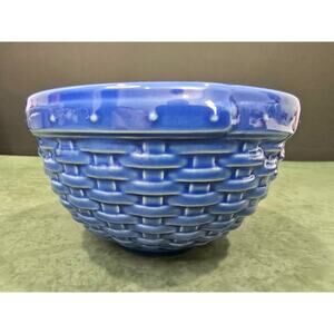 Longaberger Pottery Woven Tradition Cornflower Blue Reflections 5.5 Inch Bowl